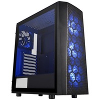 Carcasa Thermaltake Versa J24 Tempered Glass RGB, Middle Tower, ATX, Fara sursa, Black