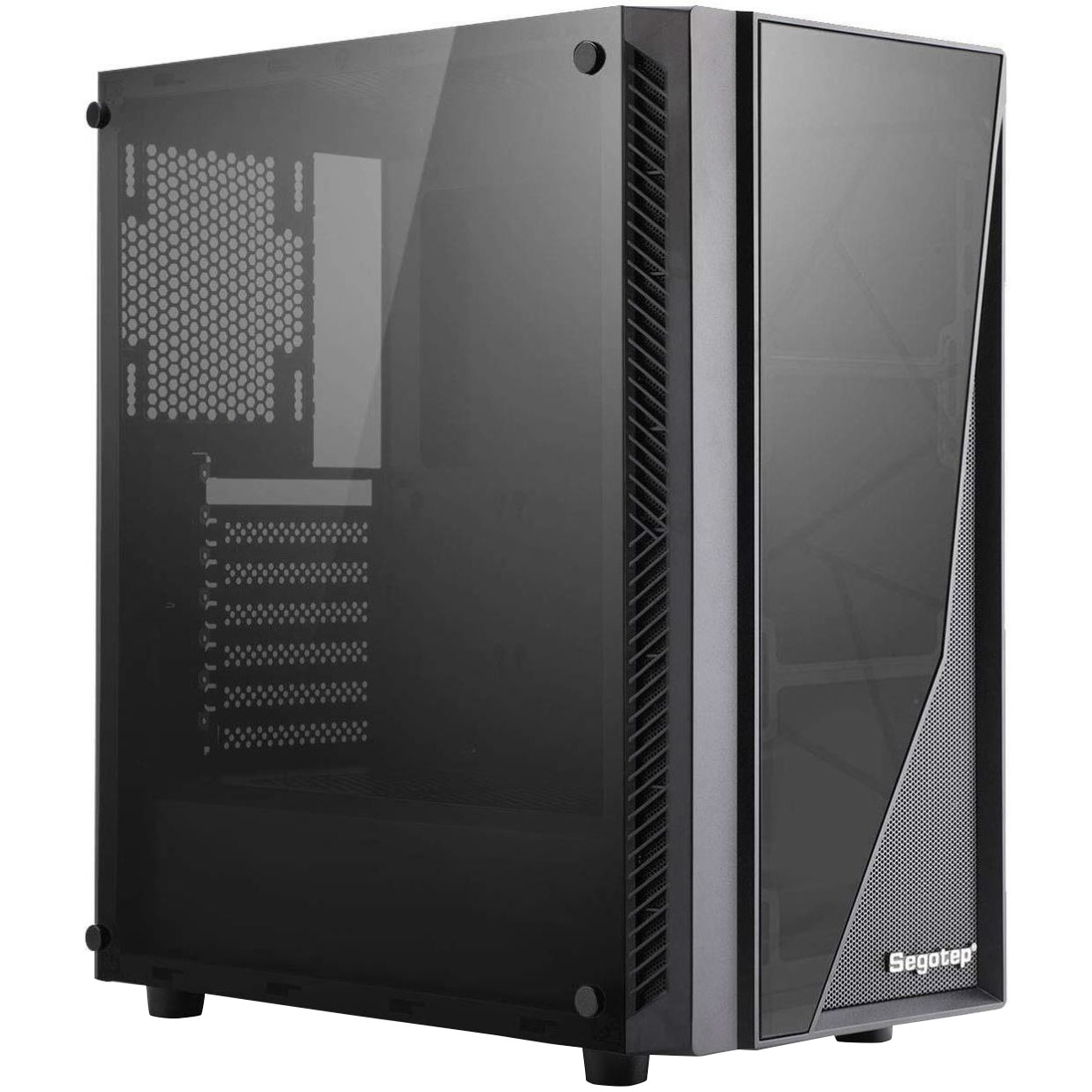 Carcasa Segotep Prime XL, Middle Tower, ATX, Fara sursa, Black