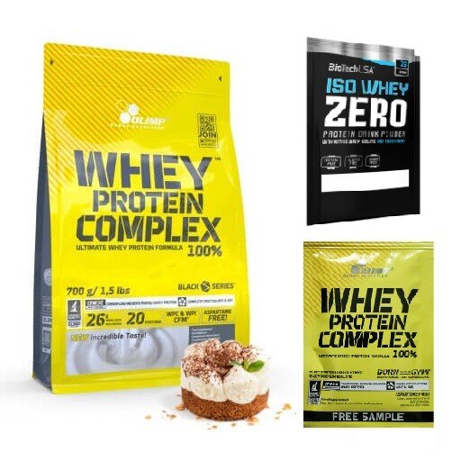 Whey Protein Concentrate WPC + Whey Protein Isolate WPI OLIMP WHEY PROTEIN COMPLEX 100% 700g Tiramisu