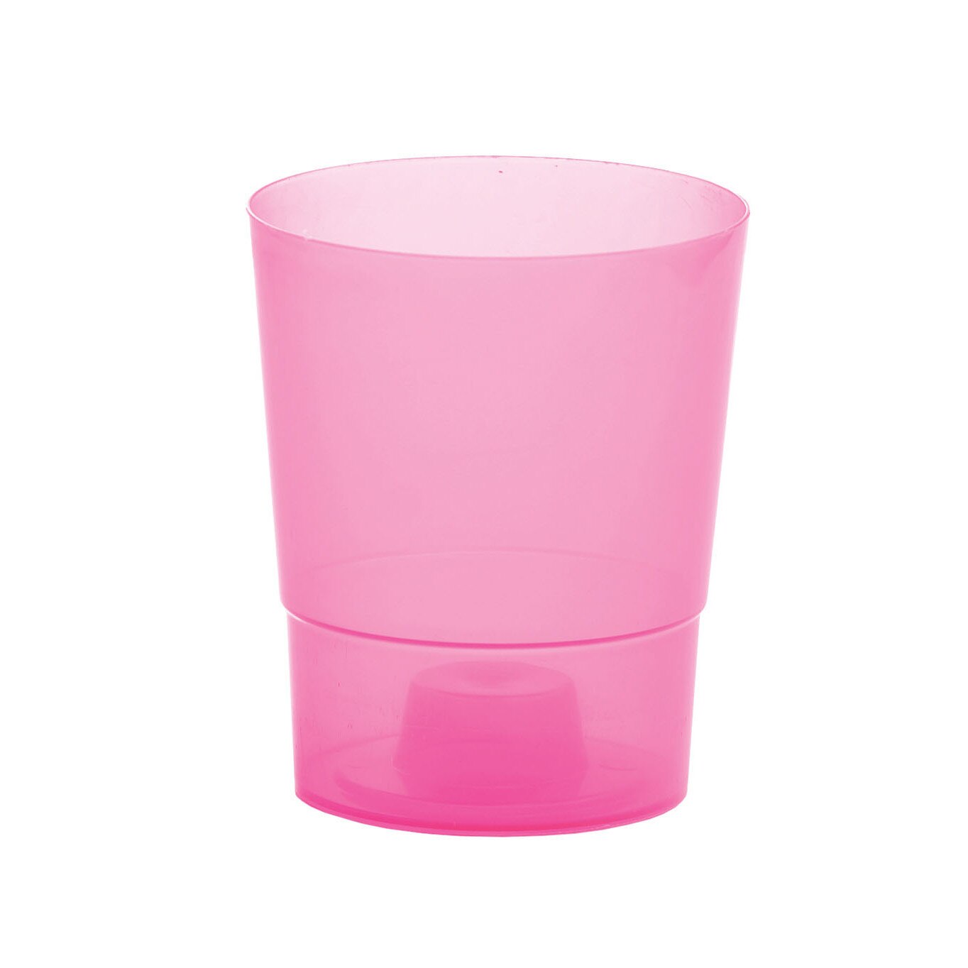 Ghiveci decorativ ProsperPlast, Ochidea, Ø12.5x14.7, roz transparent