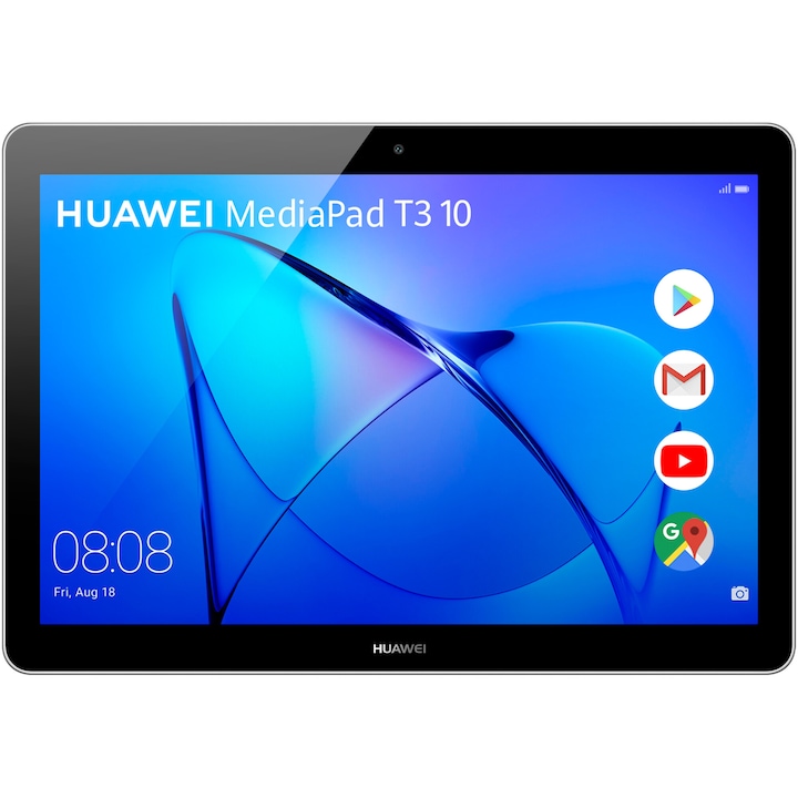 Таблет Huawei MediaPad T3 10, Quad Core, 9.6, 2GB RAM, 32GB, 4G, Space Gray