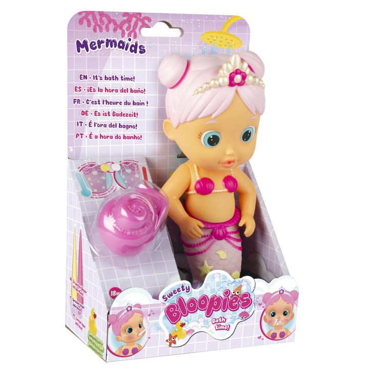 Кукла Bloopies - Mermaids Bath Time, Русалка Sweety
