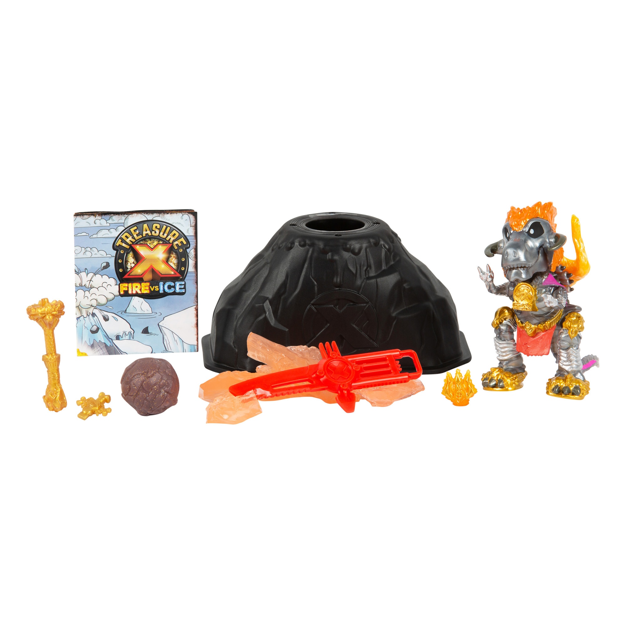 Set figurine Treasure X - Fire vs Ice, Extinct Beasts - eMAG.ro