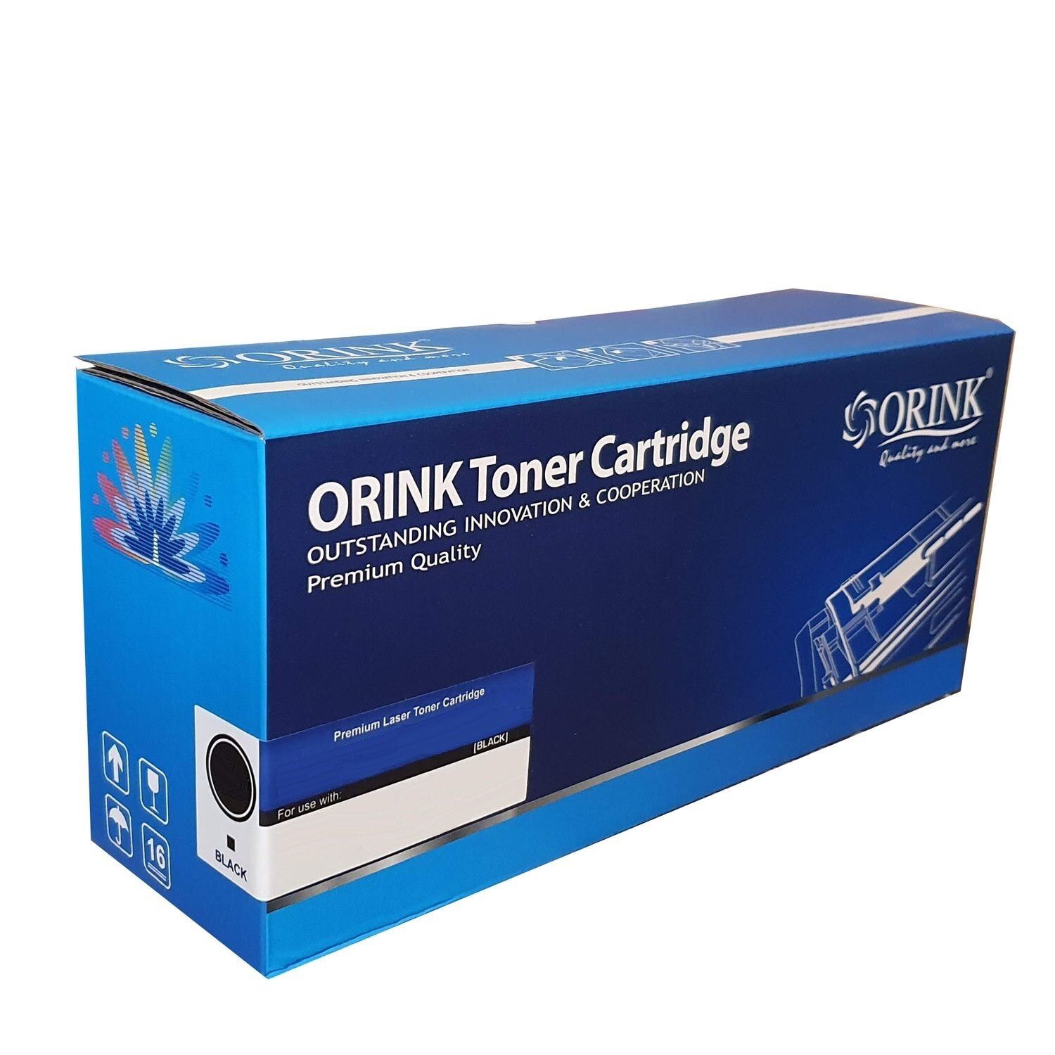 Cartus toner compatibil, Orink, HP 505X/ 80X/ Canon 719H , CE505X/CF280X/CRG719H/EXV40, Negru, 6900 pagini