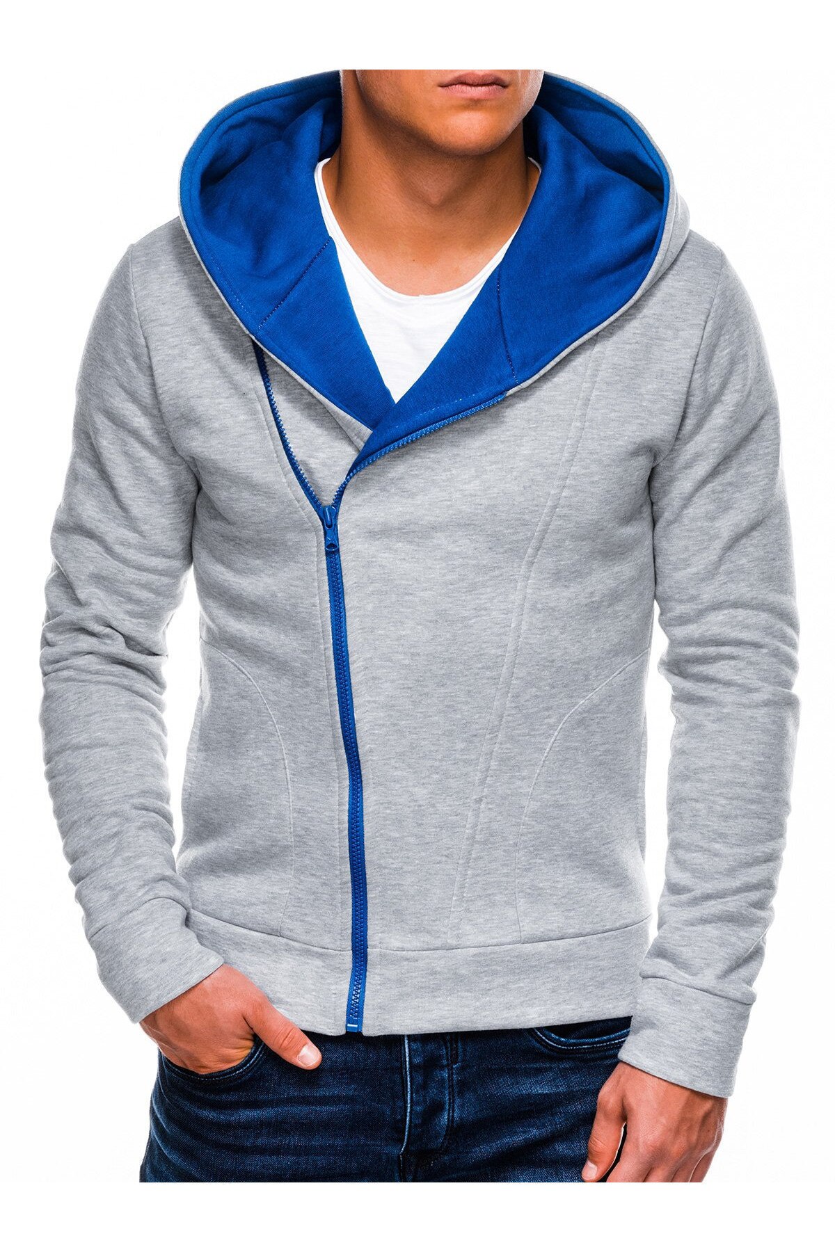 Hanorac barbati Primo - gri-albastru, Gri, M