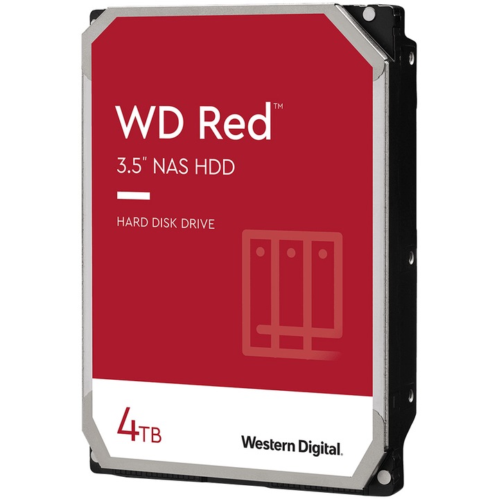 HDD WD RED 4TB, 5400RPM, 256MB cache, SATA III