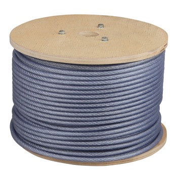 Cablu din Otel Zincat Plastificat, 4-5.5 mm diametru, 100 m lungime, EvoTools Cablu din Otel Zincat Plastificat, 4-5.5 mm diametru, 100 m lungime, EvoTools