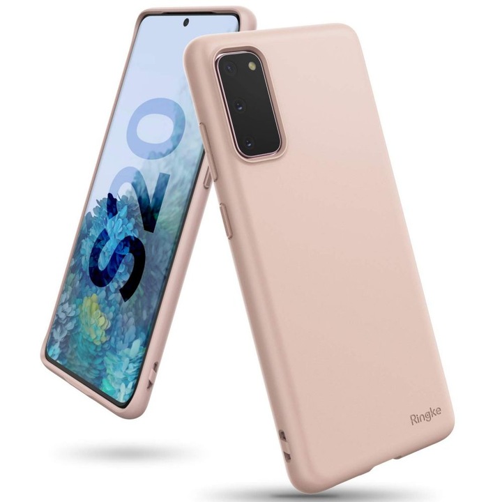 Husa Premium Ringke Air S Pentru Samsung Galaxy S20, slim, silicon, Roz