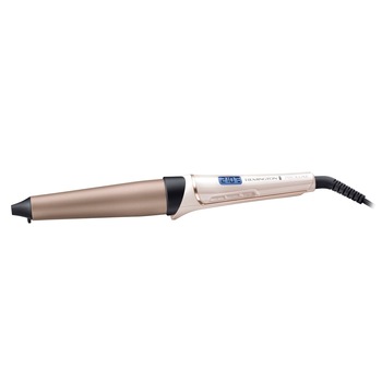 Ondulator conic electric Remington PROluxe , Tehnologia inteligenta OPTIHeat , Tamburul de 25-38 mm , Invelisul unic grip-tech , Ecran digital cu temperaturi intre 120°C-210°C , Alb/Roz Ondulator conic electric Remington PROluxe , Tehnologia inteligenta OPTIHeat , Tamburul de 25-38 mm , Invelisul unic grip-tech , Ecran digital cu temperaturi intre 120°C-210°C , Alb/Roz