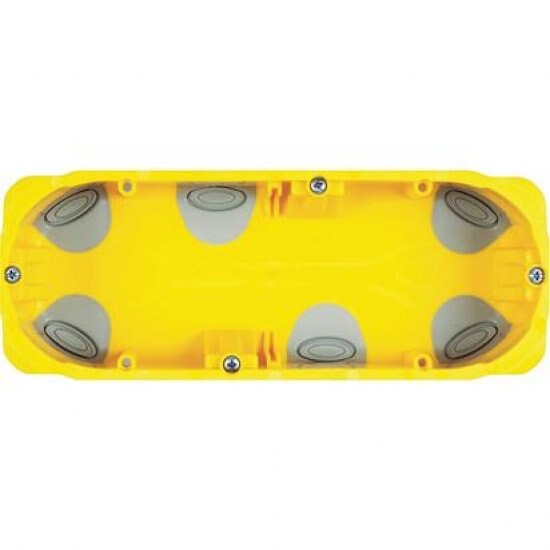 Doza Rigips Bticino, 6P, Galbena