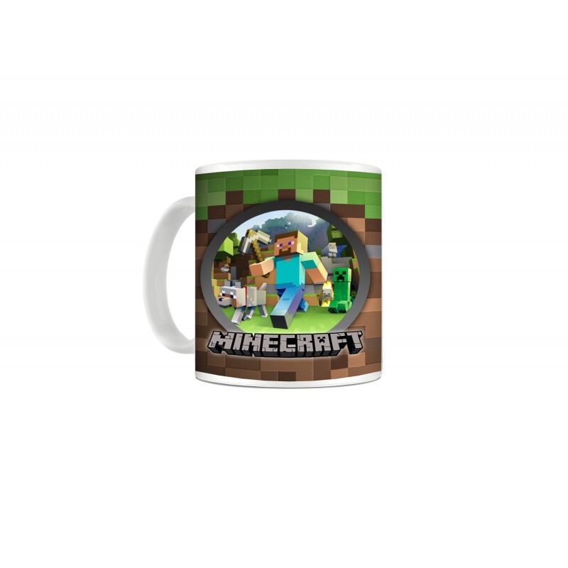 Cana Minecraft Steve , Wolf & Creeper , 330ml, Multicolor