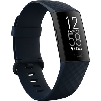 Bratara fitness Fitbit Charge 4, Storm Blue, Black Bratara fitness Fitbit Charge 4, Storm Blue, Black