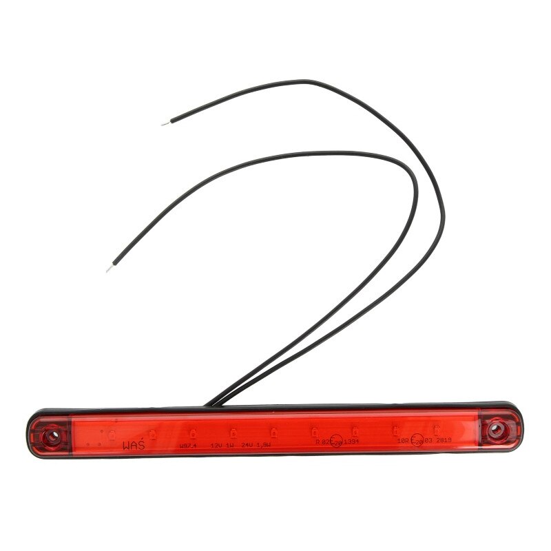 Lampa gabarit LED 718 W97.4, 12V /-/ 24V, Rosu