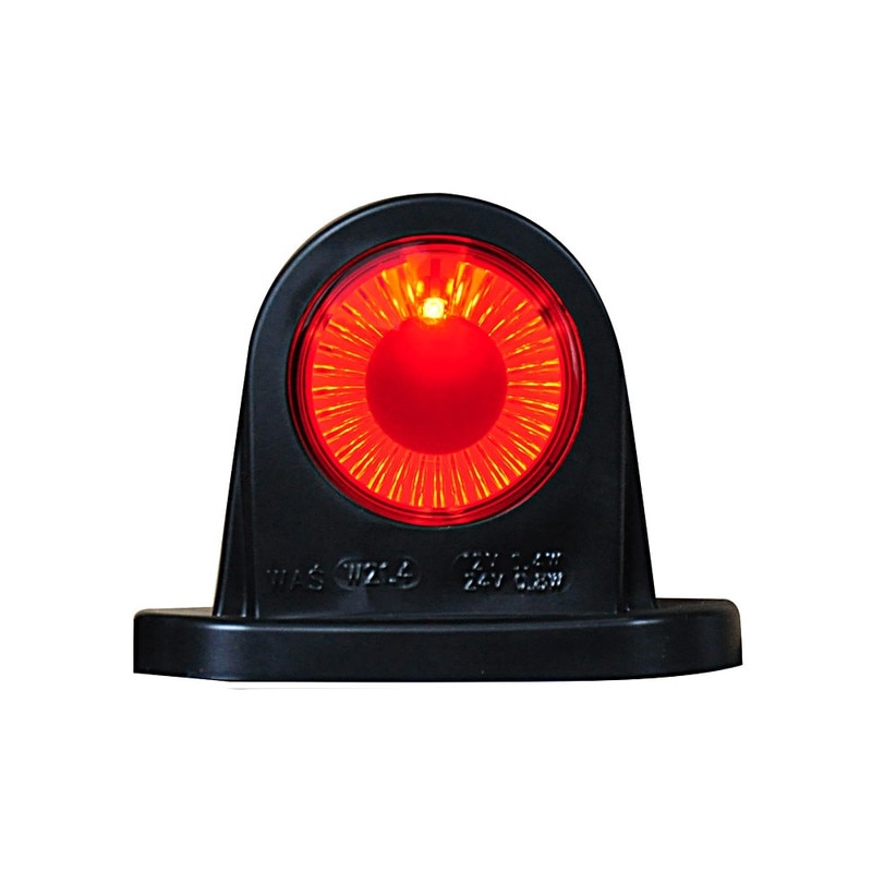 Lampa gabarit LED 414BC W21.4S, 12V /-/ 24V, Alb, Rosu