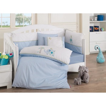 Set lenjerie 8 piese,Cotton Box, bebelusi, bumbac 100%,Elephant Set lenjerie 8 piese,Cotton Box, bebelusi, bumbac 100%,Elephant