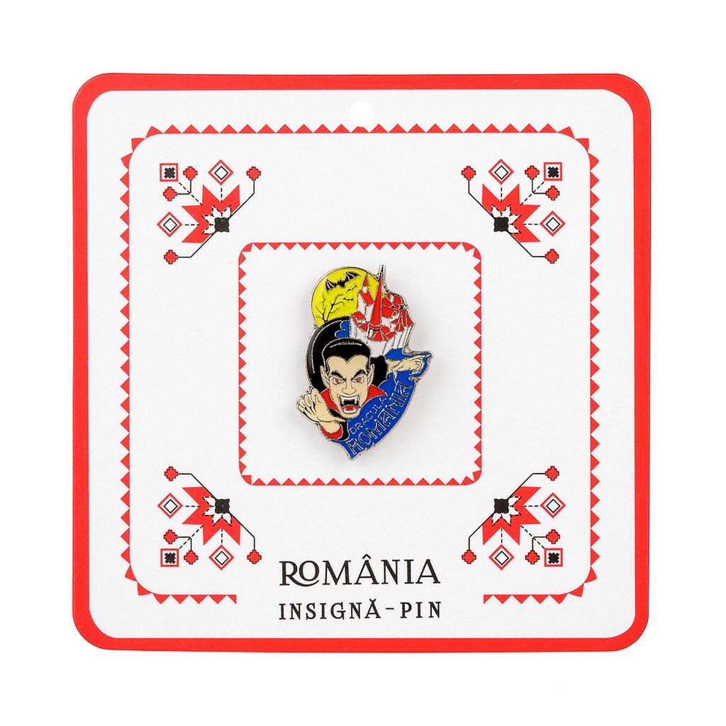 Insigna, Magnetella, Dracula, metal, multicolora