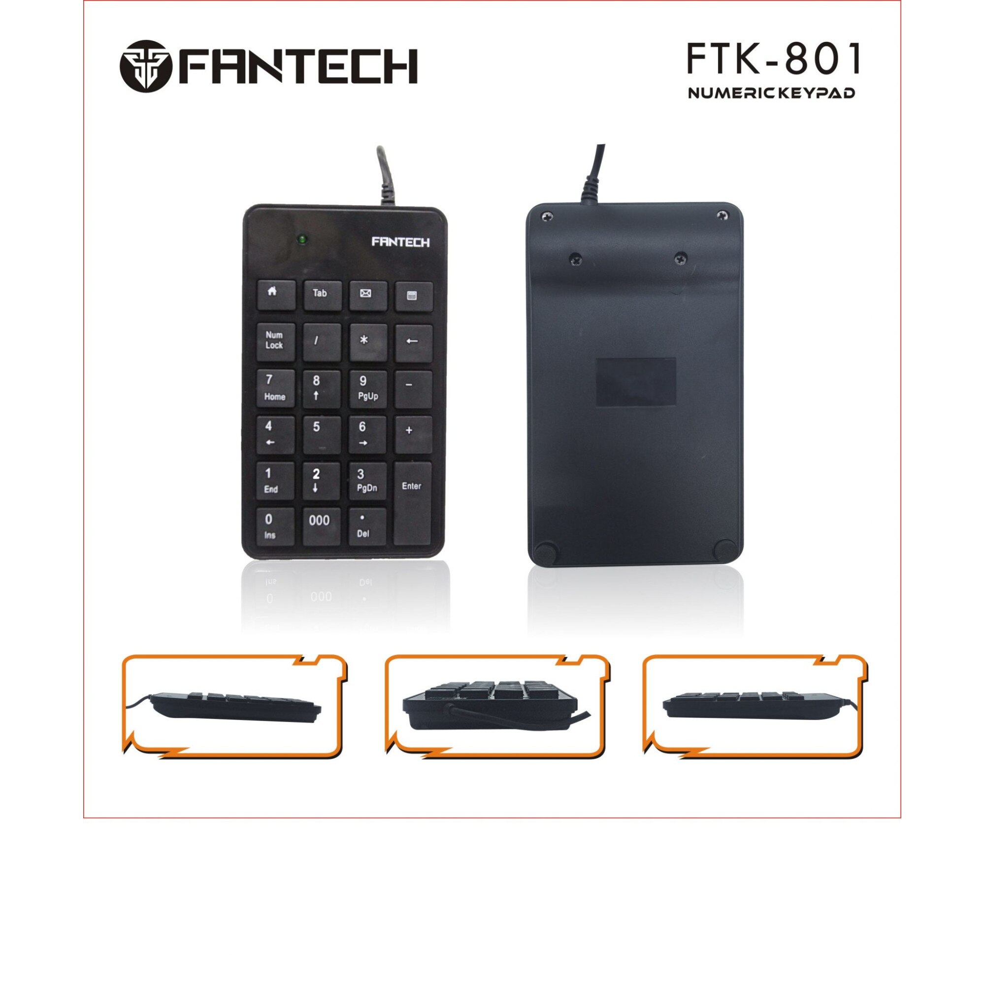 Мини цифрова клавиатура, Слим цифров пад, NumPad, USB - eMAG.bg