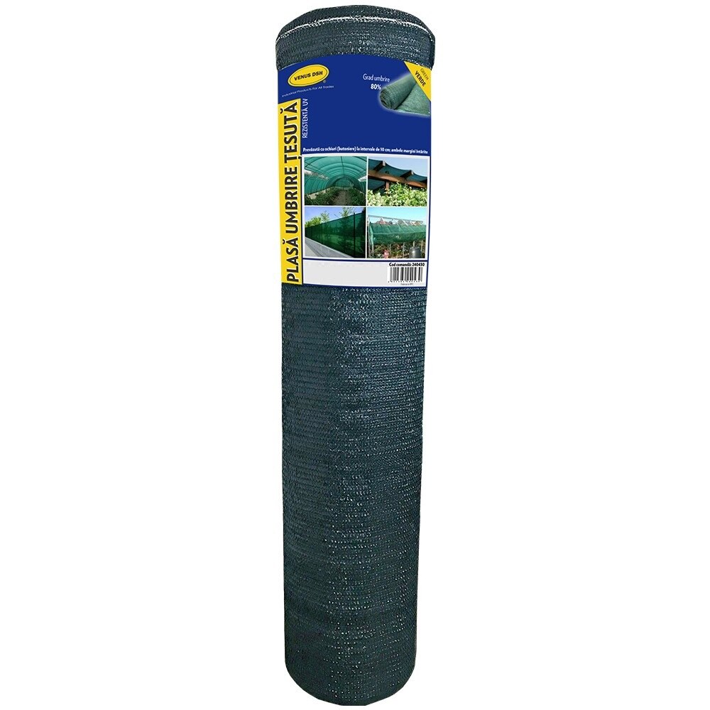 Plasa umbrire 1.5x50m_40g, venus dsh, verde, hdpe