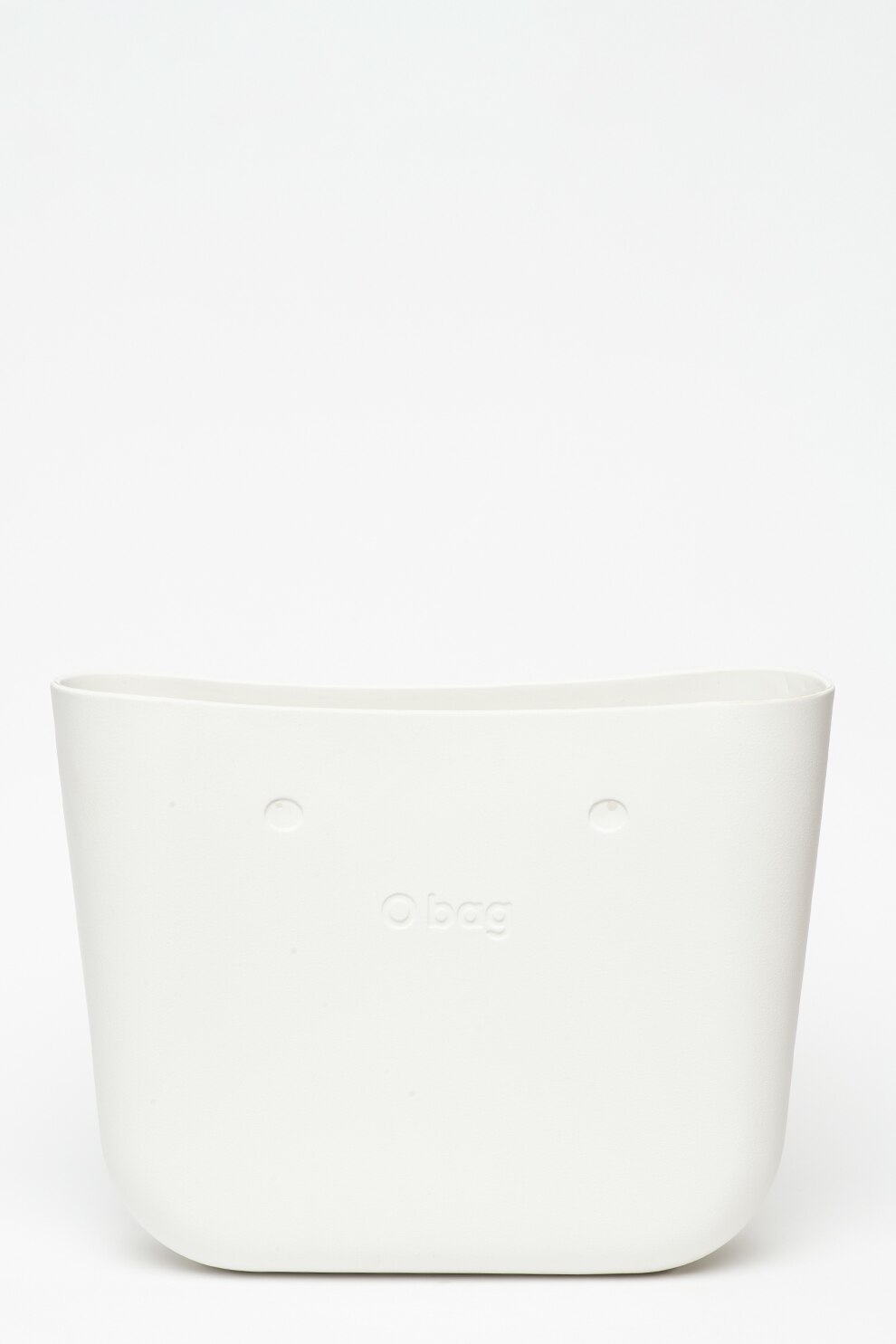 O bag, Corp geanta shopper cu logo stantat, Alb
