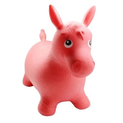 Jucarie model calut gonflabila din cauciuc ,culoare rosu,45 x 65 cm