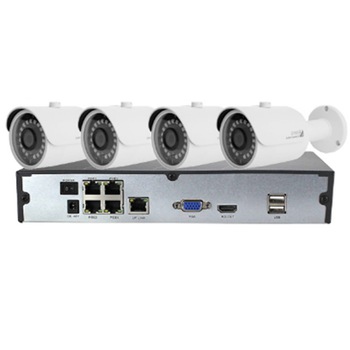 Kit supraveghere 4 camere interior si exterior, CCTV, Ahd, Full HD 1080p Kit supraveghere 4 camere interior si exterior, CCTV, Ahd, Full HD 1080p
