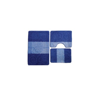 Set 3 covorase baie 100*60cm albastru Set 3 covorase baie 100*60cm albastru