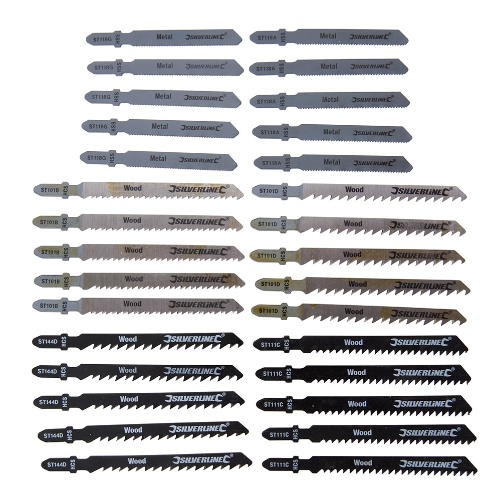 Set 30 lame fierastrau pendular, lemn, metal, SIlverline