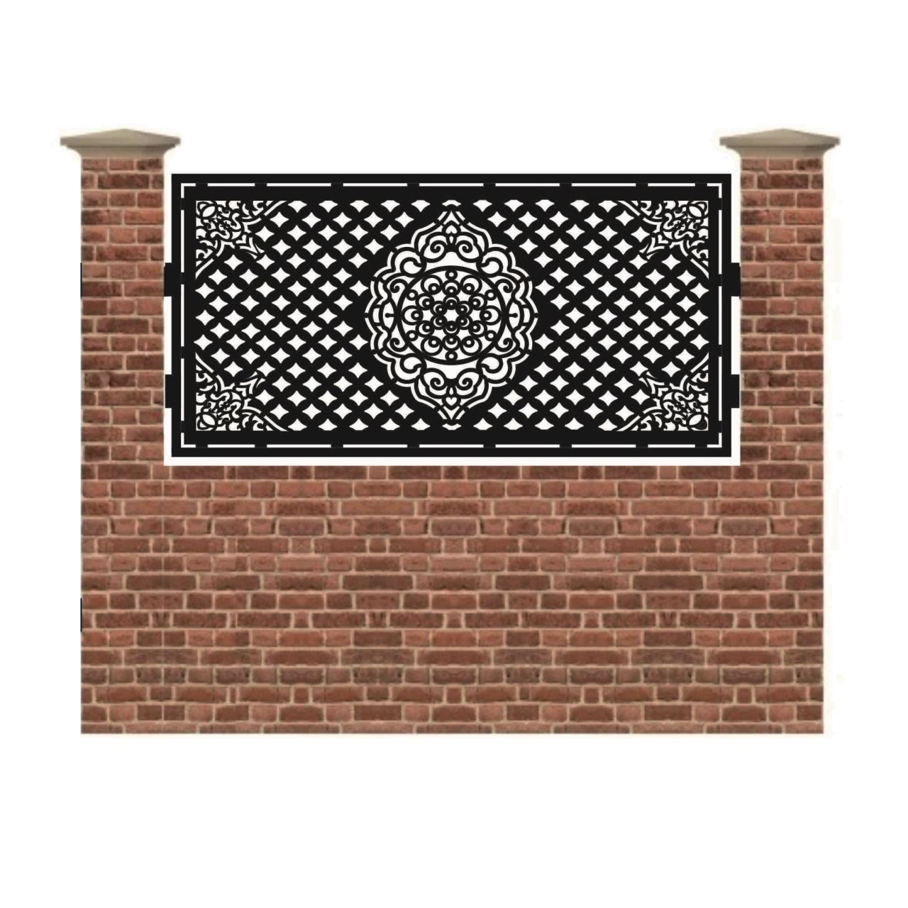 Panou de gard mic din tabla debitata cu plasma MUMBAY 990x1940 mm