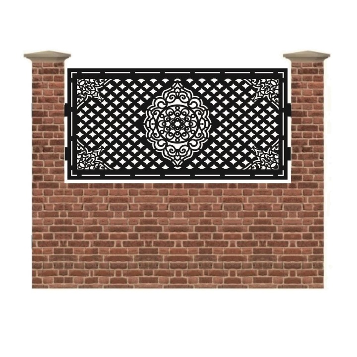 Panou de gard mic din tabla debitata cu plasma MUMBAY 990x1940 mm