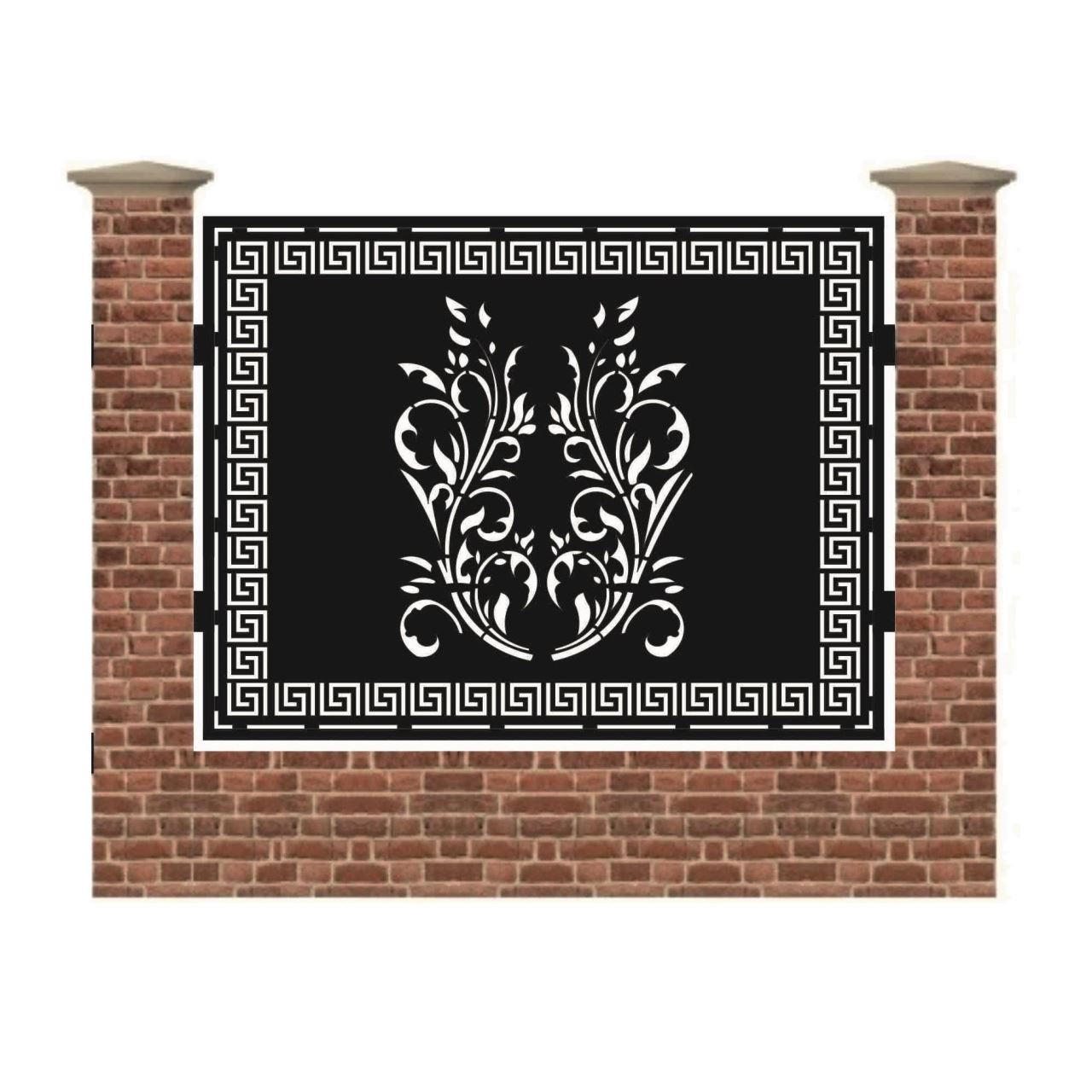 Panou de gard mare din tabla debitata cu plasma MAX 174 1500x1940 mm