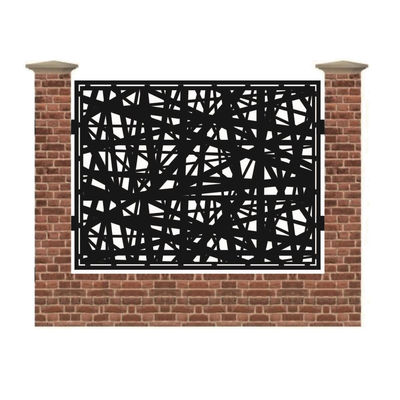 Panou de gard mare din tabla debitata cu plasma MAX 121 1500x1940 mm