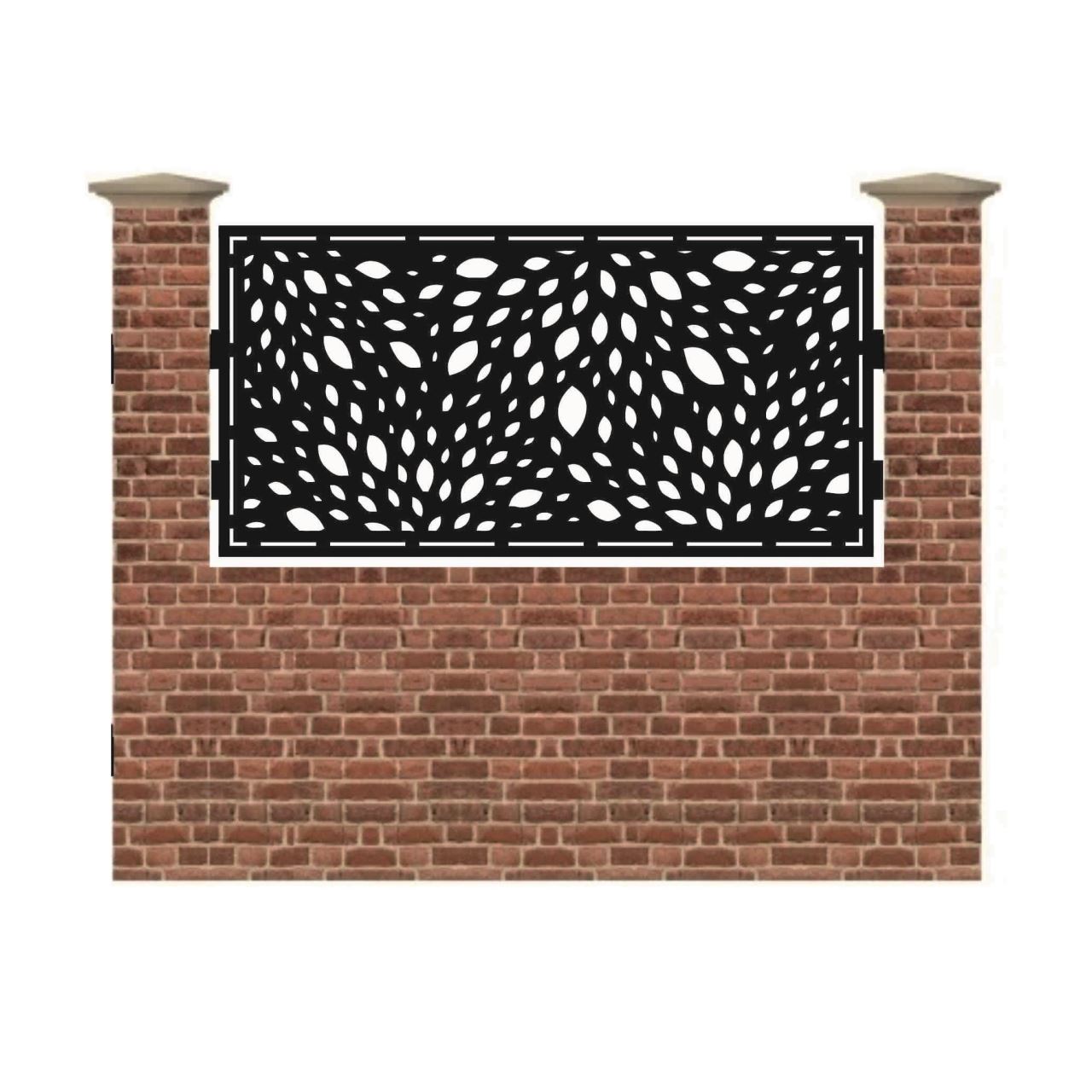 Panou de gard mic din tabla debitata cu plasma SEED 990x1940 mm