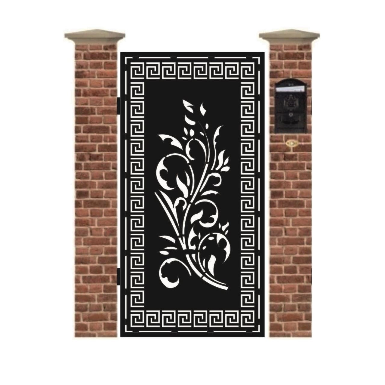 Poarta pietonala din tabla debitata cu plasma 174 1940 x 990 mm