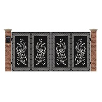 Poarta acces auto mare din tabla debitata cu plasma MAX 174 3900x1940 mm