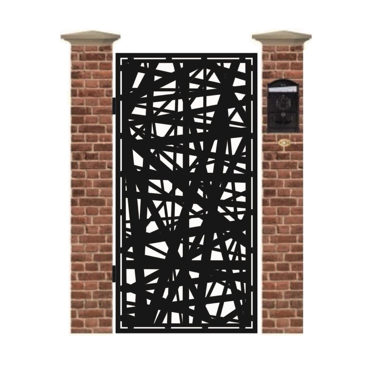 Poarta pietonala din tabla debitata cu plasma MAX 121 11940 x 990 mm