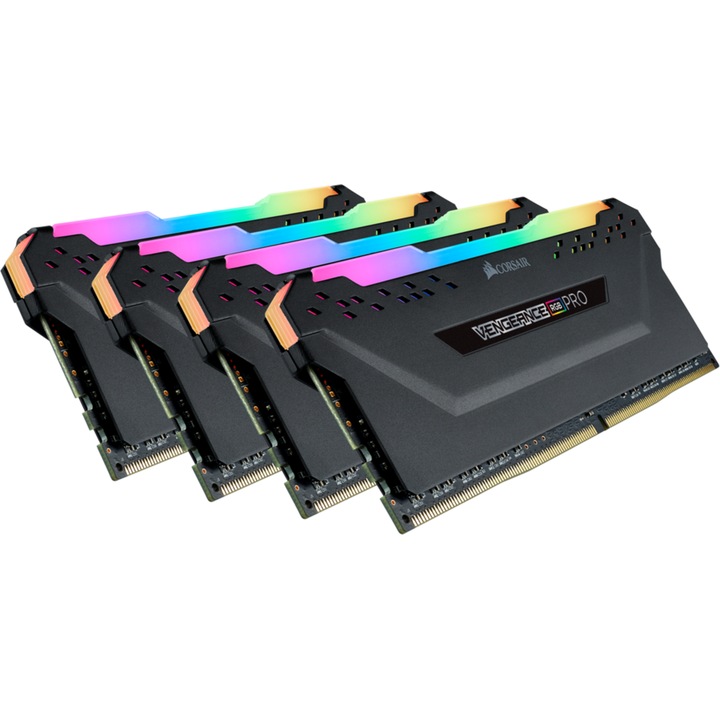 Памет Corsair Vengeance PRO RGB 32GB (4x8GB) DDR4, 3600MHz CL16, Quad Channel Kit