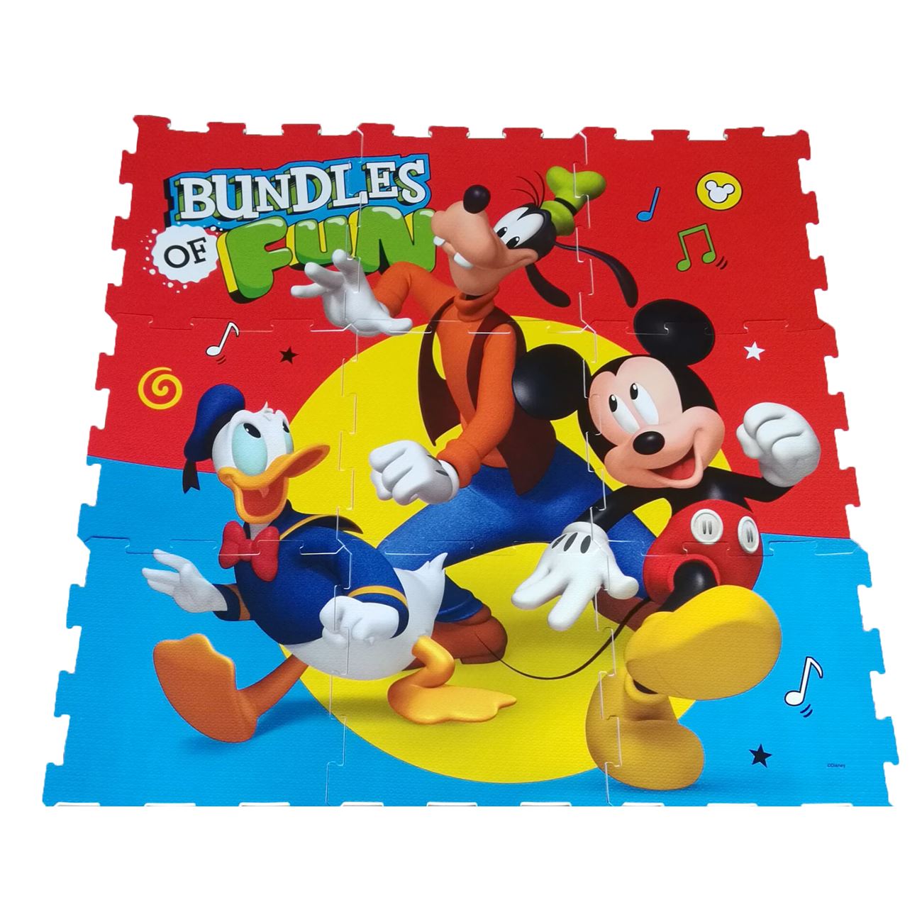 Puzzle de podea, Zola, din 9 piese, model Mickey si prietenii