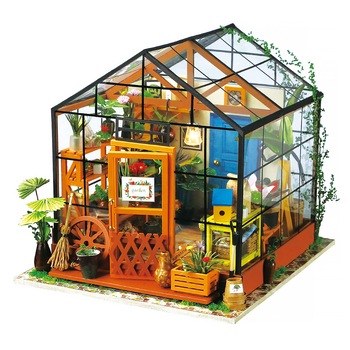 Kit de asamblare Robotime, Cathy’s Flower House, Iluminare Led, 3D 19.5 x 17.5 cm, 200 piese Kit de asamblare Robotime, Cathy’s Flower House, Iluminare Led, 3D 19.5 x 17.5 cm, 200 piese