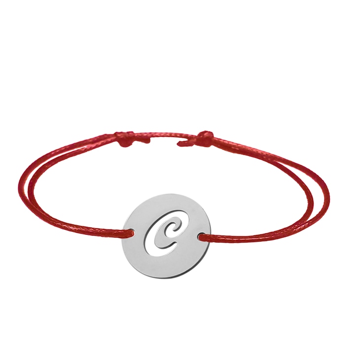 Karkötő, C betű Ezüst medál