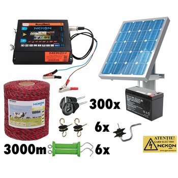 Pachet gard electric NEXON HeavyShock 2,5 J 12V, Long 3000m Pachet gard electric NEXON HeavyShock 2,5 J 12V, Long 3000m