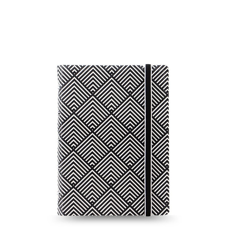 Agenda A6 nedatata cu spirala si rezerve FILOFAX Notebook Impressions Pocket Black & White