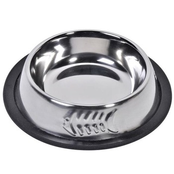 Castron de mancare pentru pisici Felis, Metal, 250 ml Castron de mancare pentru pisici Felis, Metal, 250 ml