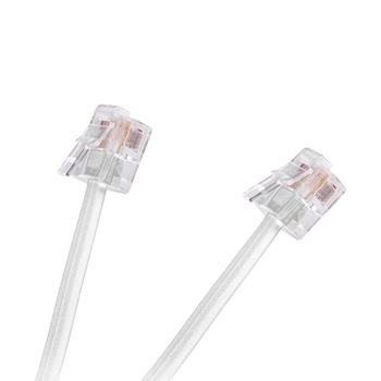 Extensie cablu telefonic, Lungime 5 metri, Alb Extensie cablu telefonic, Lungime 5 metri, Alb