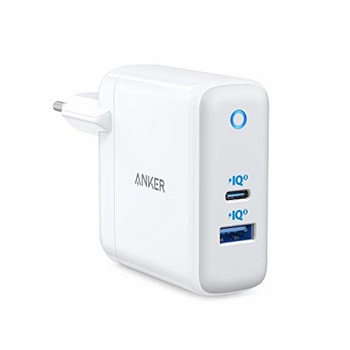 Incarcator retea Anker PowerPort+ Atom PowerIQ 3.0, USB-C 45W, USB-A 15W, Power Delivery, Alb Incarcator retea Anker PowerPort+ Atom PowerIQ 3.0, USB-C 45W, USB-A 15W, Power Delivery, Alb