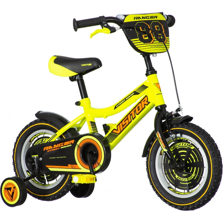 KPC Ranger 12 sárga-fekete gyerek kerékpár