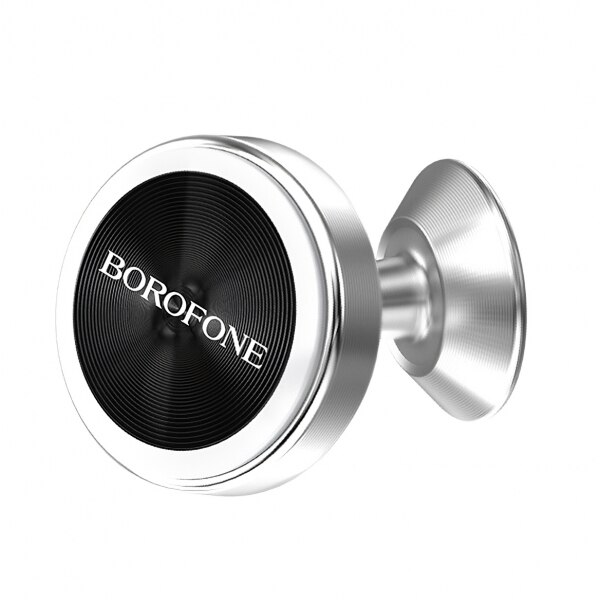 Suport auto magnetic Borofone BH5, prindere cu adeziv, Silver