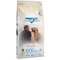 Hrana uscata pentru caini BonaCibo Adult, Pui, Ansoa & Orez, 15 Kg