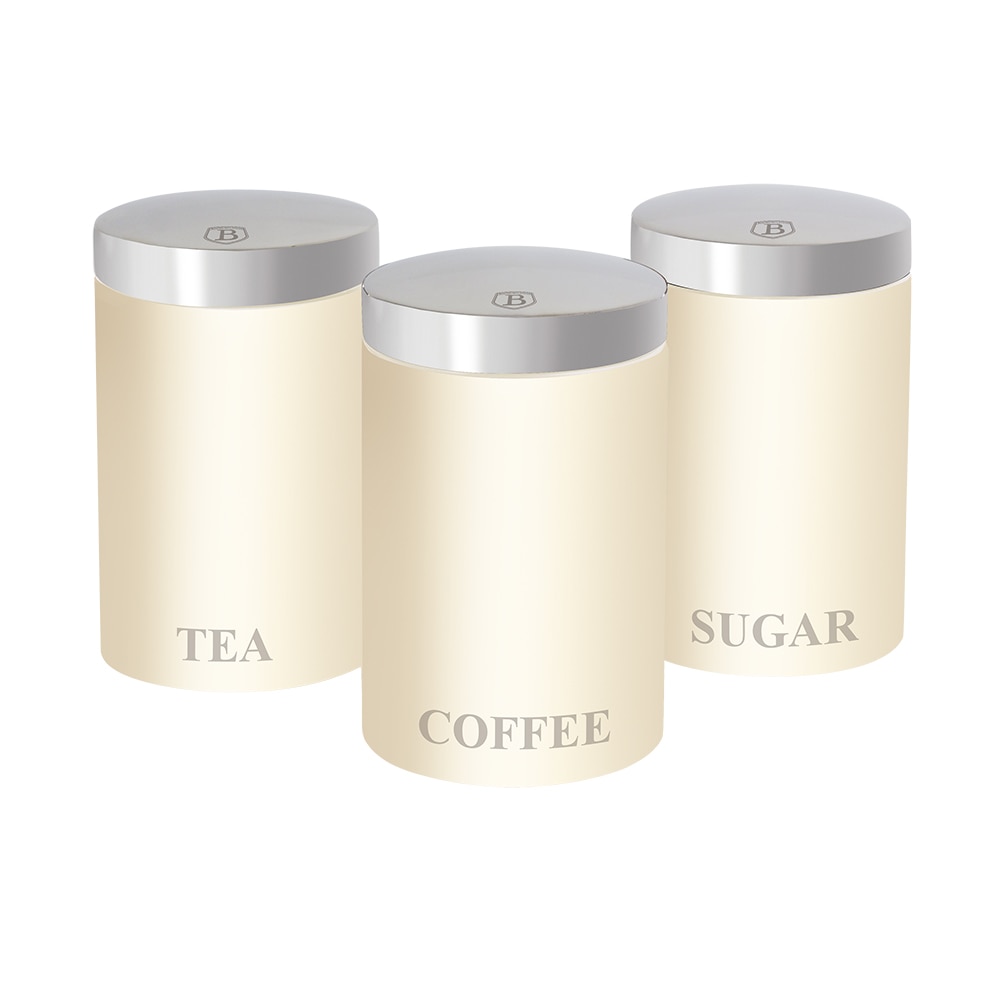Set 3 cutii dozatoare pentru zahar, ceai si cafea , Berlinger Haus, BH 1353