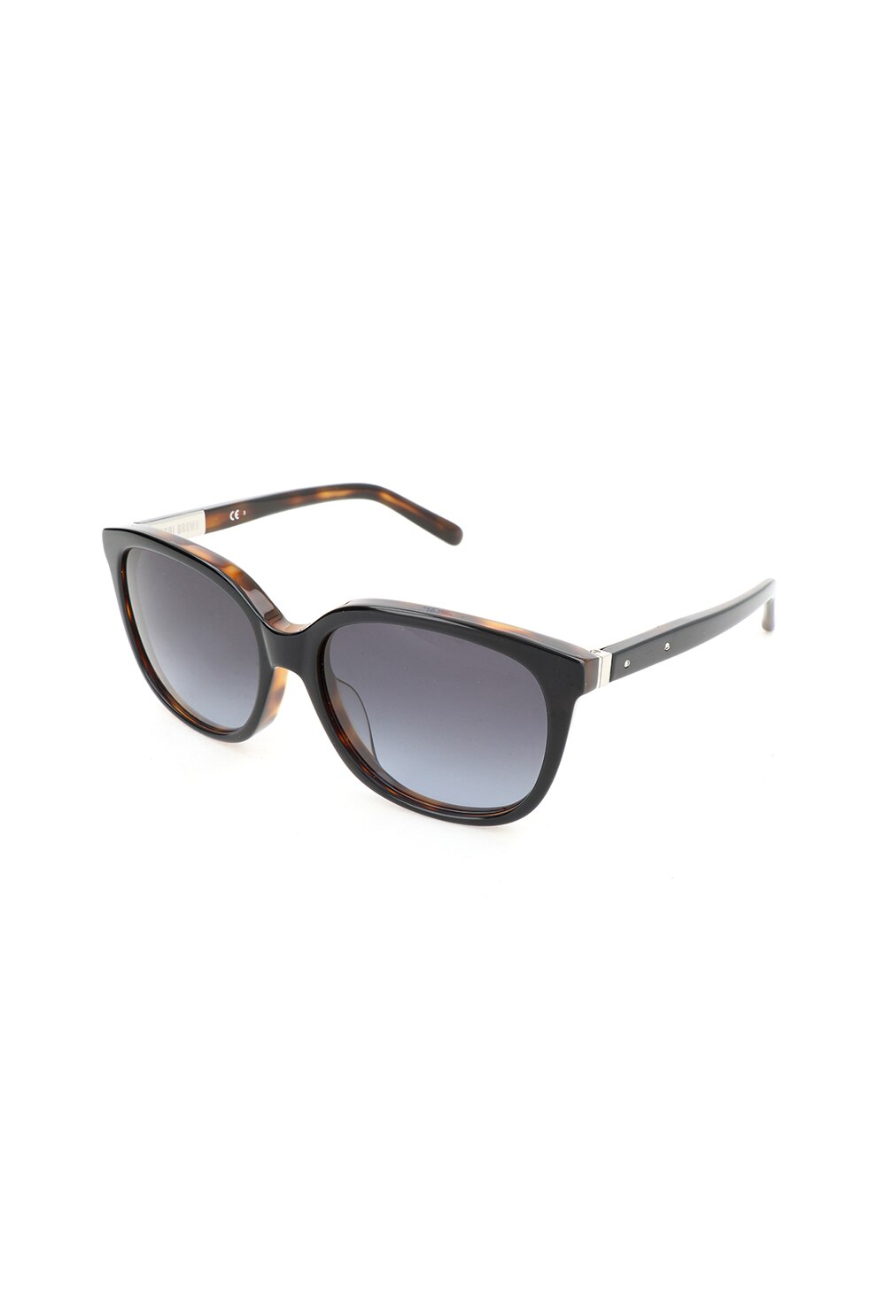 Bobbi Brown, Ochelari de soare cat-eye The Joanna, Negru tortoise, 56-17-145 Standard