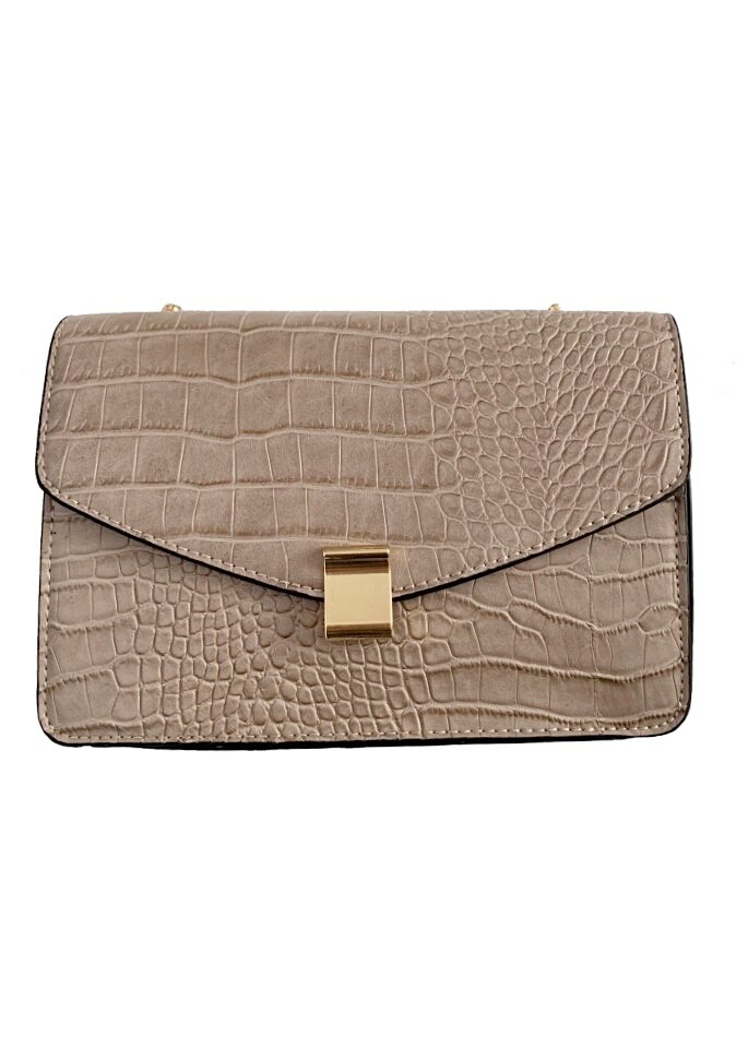 Geanta de dama Lacey crem din piele ecologica, 24 x 17 x 8 cm